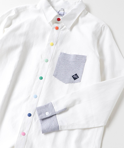 カラフルスナップボタン 2wayシャツ シャツ ブラウス Gym Master ジムマスター のファッション通販 Zozotown