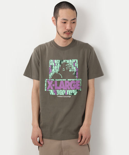 XLARGE(エクストララージ)の「S/S TEE TREEBARK CAMO OG(Tシャツ/カットソー・メンズ・ホワイト/ブラック/ブラウン/オリーブ/ネイビー/パープル/レッド・X-SMALL/SMALL/MEDIUM/LARGE/X-LARGE)」の4枚目の写真