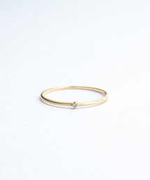 K10 スリムリング 【ダイヤモンド／ゴールド】