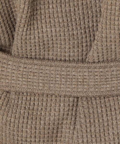 Another Edition（アナザーエディション）の「ワッフルキーネックベルト付PO（Tシャツ/カットソー・レディース・ナチュラル/ブラウン/ピンク・FREE）」の14枚目の写真