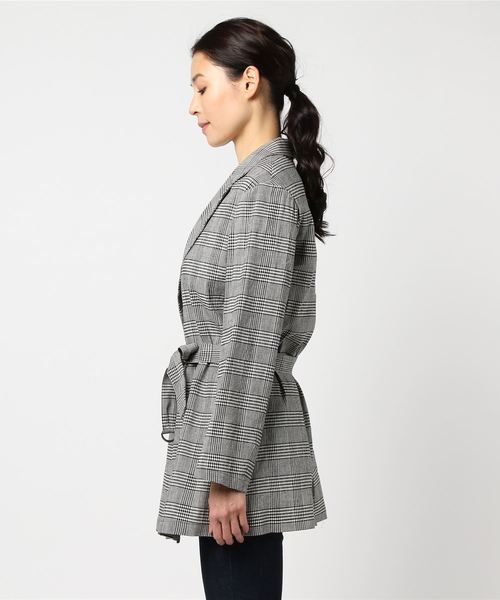 RIVE DROITE（リヴドロワ）の「グレンチェックロングジャケット（テーラードジャケット・レディース・その他20・FREE）」の2枚目の写真