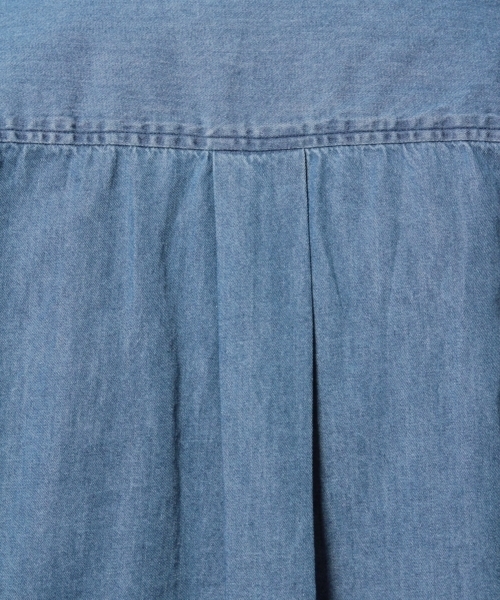 GLOBAL WORK（グローバルワーク）の「デニムシャツ7分袖/777489（シャツ/ブラウス・メンズ・スカイブルー/ブルー系その他4/ネイビー・LARGE/MEDIUM/SMALL/X-LARGE）」の18枚目の写真