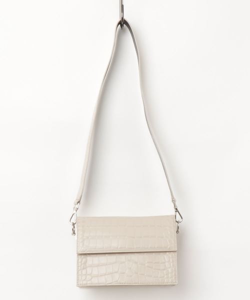 DouDou（ドゥドゥ）の「ダブルフラップショルダー（ショルダーバッグ・レディース・ベージュ/オフホワイト/ピンク・FREE）」の9枚目の写真