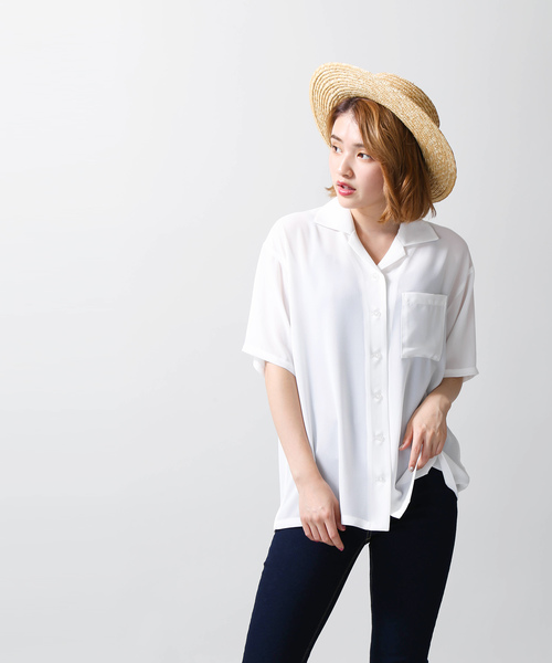 WEGO(ウィゴー)の「WEGO/シアービッグシルエットシャツ(シャツ/ブラウス・レディース・ホワイト/ホワイト系その他4/その他1/その他2/その他3/その他4・FREE)」の11枚目の写真