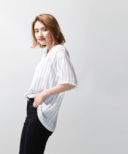 WEGO(ウィゴー)の「WEGO/シアービッグシルエットシャツ(シャツ/ブラウス・レディース・ホワイト/ホワイト系その他4/その他1/その他2/その他3/その他4・FREE)」の12枚目の写真