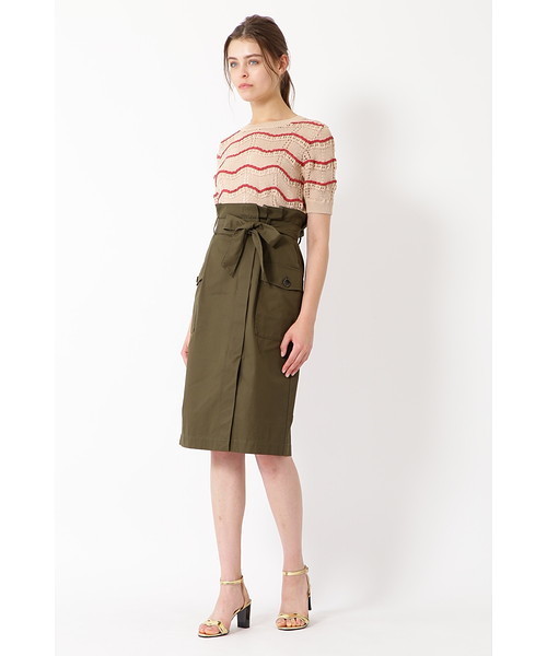 JILL STUART（ジルスチュアート）の「アメリ タイトスカート（スカート・レディース・ベージュ/カーキ・2/4）」の5枚目の写真