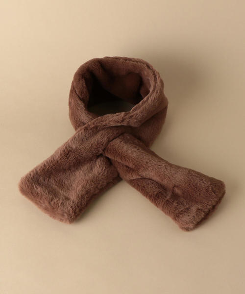 green label relaxing（グリーンレーベルリラクシング）の「◆【ジュニア】フェイクファーマフラー付きコート（その他アウター・キッズ・グレー/ベージュ/モカ・145/155）」の19枚目の写真