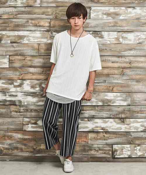 MinoriTY（マイノリティ）の「（2点セット）ダークカラー/ルーズシルエットＴ/アンサンブル（Tシャツ/カットソー・メンズ・ホワイト/ブラック/グレー/ワイン/テラコッタ・M/L）」の6枚目の写真