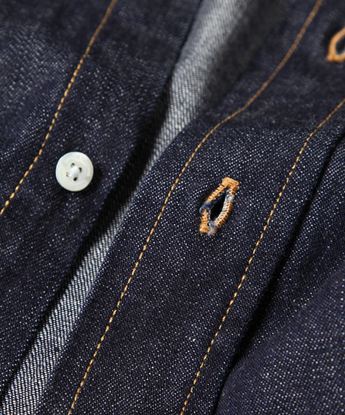 Denime（ドゥニーム）の「DENIM REGULAR COLLAR SHIRTS（シャツ/ブラウス・メンズ・インディゴブルー・SMALL/MEDIUM/LARGE）」の9枚目の写真