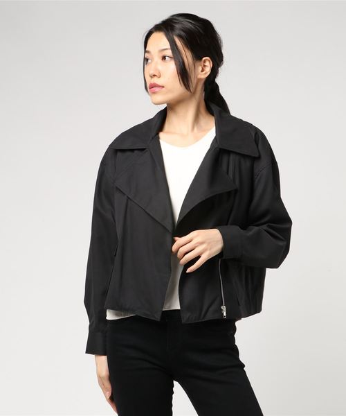 archives（アルシーヴ）の「ライダースジャケット（ライダースジャケット・レディース・ブラック/ベージュ/カーキ・MEDIUM）」の2枚目の写真