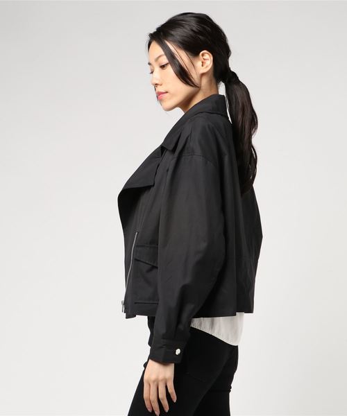 archives（アルシーヴ）の「ライダースジャケット（ライダースジャケット・レディース・ブラック/ベージュ/カーキ・MEDIUM）」の4枚目の写真