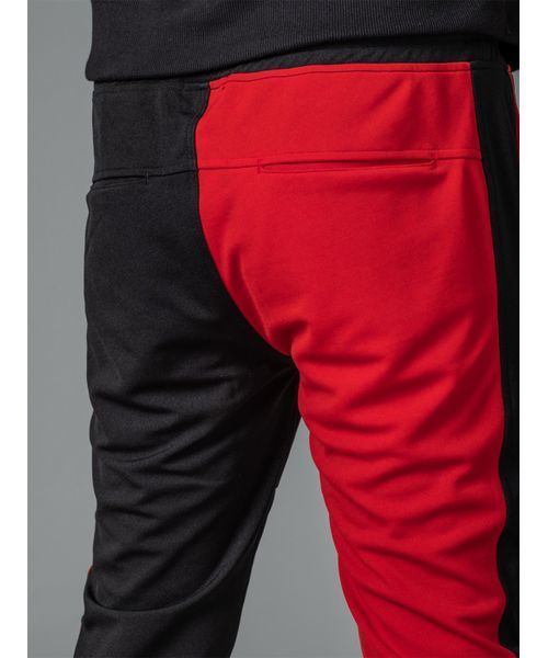 RE730（アールイーセブンサーティー）の「【RE730】左右配色切替えトラックパンツ  切り替えジャージサイドライン　ユニセックス（その他パンツ・メンズ・ブラック×ホワイト/ブラック×レッド・MEDIUM/LARGE/SMALL）」の11枚目の写真