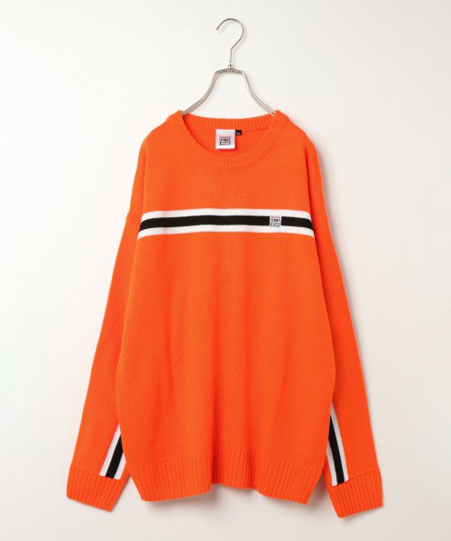 VISION STREET WEAR（ヴィジョンストリートウェア）の「WEB限定 VISION ライン切り替えニット（ニット/セーター・メンズ・ブラック/オフホワイト/ターコイズブルー/その他21・M/L）」の4枚目の写真