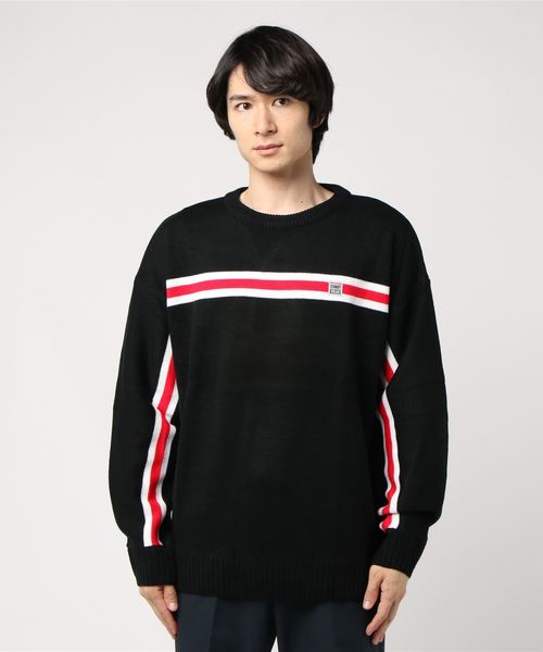 VISION STREET WEAR（ヴィジョンストリートウェア）の「WEB限定 VISION ライン切り替えニット（ニット/セーター・メンズ・ブラック/オフホワイト/ターコイズブルー/その他21・M/L）」の10枚目の写真