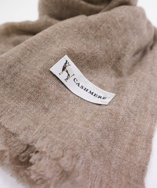macocca（マコッカ）の「内モンゴル産カシミヤ100％生カシミヤストール（ストール/ショール・レディース・ライトグレー/ブラウン/グレー/アイボリー/ライトベージュ・FREE）」の9枚目の写真