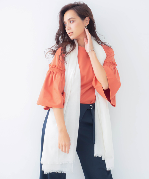 macocca（マコッカ）の「内モンゴル産カシミヤ100％生カシミヤストール（ストール/ショール・レディース・ライトグレー/ブラウン/グレー/アイボリー/ライトベージュ・FREE）」の13枚目の写真