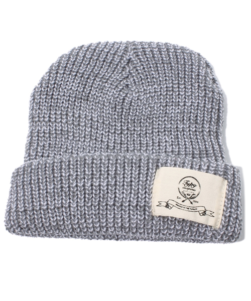 CIAOPANIC TYPY（チャオパニックティピー）の「リブニットワッチ（ニットキャップ/ビーニー・キッズ・ホワイト/グリーン/マスタード/ロイヤルブルー/ブラック/ワインレッド/グレー/ネイビー・FREE）」の3枚目の写真