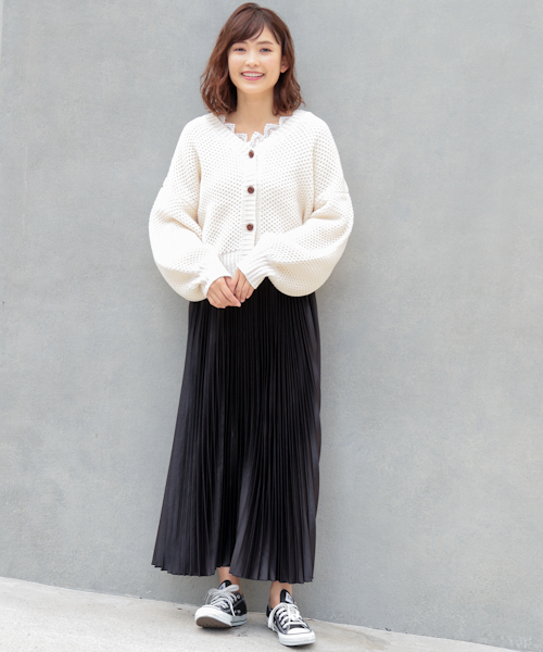 apres jour（アプレジュール）の「ハニカム編みＶカーディガン【ZOZOTOWN限定アイテム】（カーディガン/ボレロ・レディース・オフホワイト/ライトグリーン/モカ/ベージュ・フリー）」の22枚目の写真