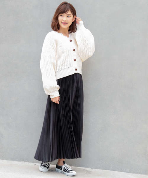 apres jour（アプレジュール）の「ハニカム編みＶカーディガン【ZOZOTOWN限定アイテム】（カーディガン/ボレロ・レディース・オフホワイト/ライトグリーン/モカ/ベージュ・フリー）」の13枚目の写真