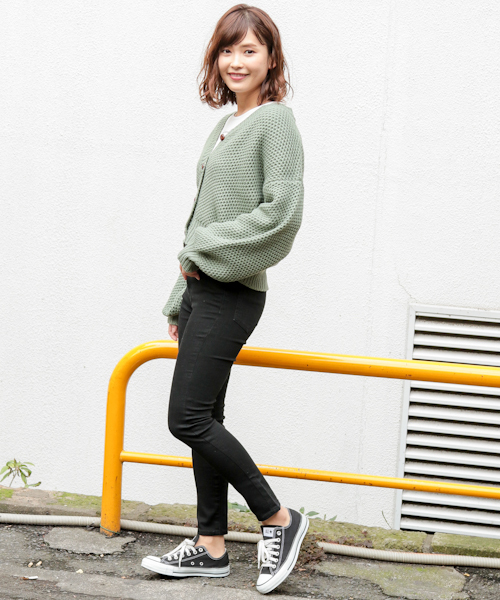 apres jour（アプレジュール）の「ハニカム編みＶカーディガン【ZOZOTOWN限定アイテム】（カーディガン/ボレロ・レディース・オフホワイト/ライトグリーン/モカ/ベージュ・フリー）」の15枚目の写真