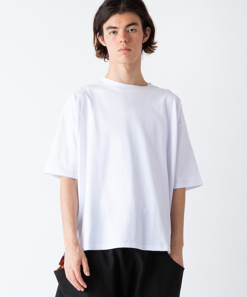 rehacer（レアセル）の「rehacer : Flower Open-end Yarn Wide CS / フラワー オープンエンド ヤーン ワイド カットソー（Tシャツ/カットソー・メンズ・ホワイト/ブラック・SMALL/MEDIUM/LARGE/X-LARGE）」の4枚目の写真