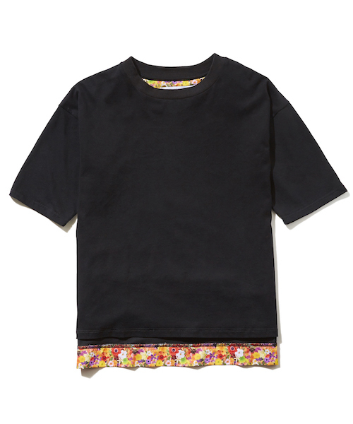 rehacer（レアセル）の「rehacer : Flower Open-end Yarn Wide CS / フラワー オープンエンド ヤーン ワイド カットソー（Tシャツ/カットソー・メンズ・ホワイト/ブラック・SMALL/MEDIUM/LARGE/X-LARGE）」の6枚目の写真