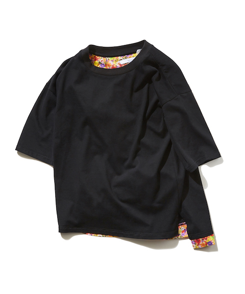 rehacer（レアセル）の「rehacer : Flower Open-end Yarn Wide CS / フラワー オープンエンド ヤーン ワイド カットソー（Tシャツ/カットソー・メンズ・ホワイト/ブラック・SMALL/MEDIUM/LARGE/X-LARGE）」の11枚目の写真