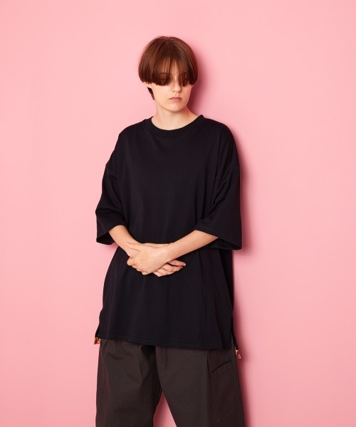 rehacer（レアセル）の「rehacer : Flower Open-end Yarn Wide CS / フラワー オープンエンド ヤーン ワイド カットソー（Tシャツ/カットソー・メンズ・ホワイト/ブラック・SMALL/MEDIUM/LARGE/X-LARGE）」の13枚目の写真