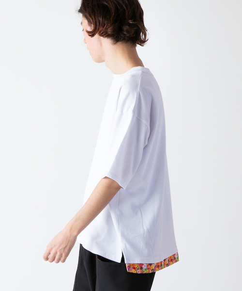 rehacer（レアセル）の「rehacer : Flower Open-end Yarn Wide CS / フラワー オープンエンド ヤーン ワイド カットソー（Tシャツ/カットソー・メンズ・ホワイト/ブラック・SMALL/MEDIUM/LARGE/X-LARGE）」の17枚目の写真