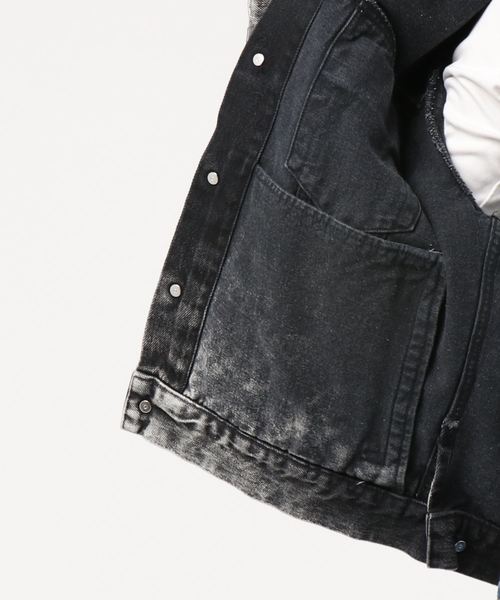 【美品】JOHNLAWRENCESULLIVAN デニムジャケット グレー JOHN LAWRENCE SULLIVAN（ジョンローレンスサリバン）の