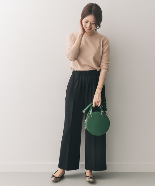 URBAN RESEARCH DOORS（アーバンリサーチドアーズ）の「綿カシミヤクルーネックプルオーバー（ニット/セーター・レディース・ボルドー/ベージュ/ブルー/ブラック・ONE）」の18枚目の写真