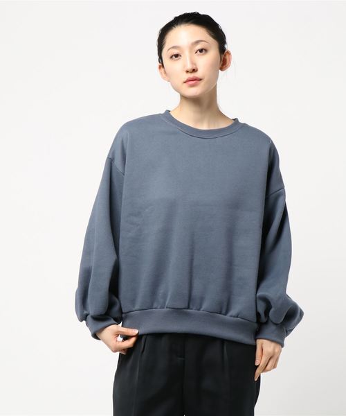 セール】裏起毛バルーンスリーブスウェットトップス＊レディース/プル