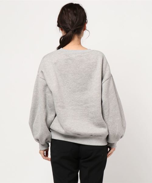 セール】裏起毛バルーンスリーブスウェットトップス＊レディース/プル