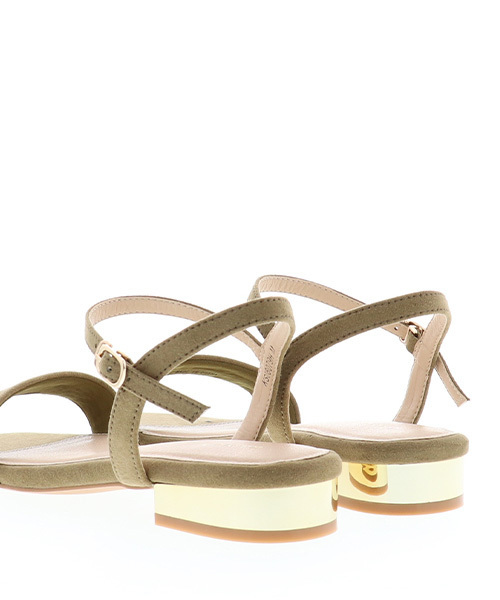 RANDA（ランダ）の「ストラップフラットサンダル（サンダル・レディース・ブラック/ネイビー/ブラウン/レッド/カーキ・L/LL/M/S）」の8枚目の写真