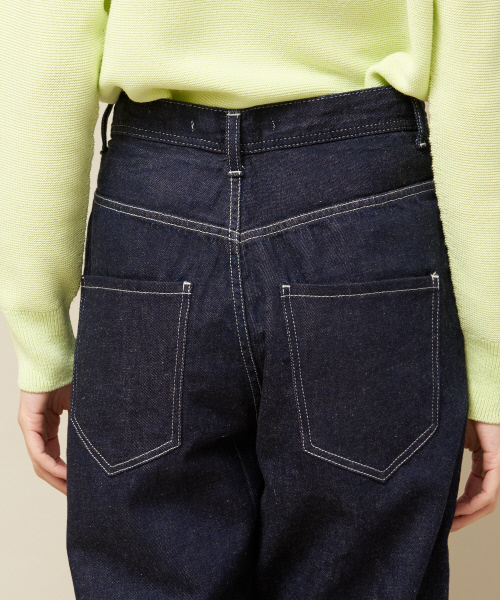 qualite（カリテ）の「【再入荷】e×qualiteストレートワイドデニム2019（デニムパンツ・レディース・インディゴブルー/アイボリー・40/38/36/34/32）」の7枚目の写真