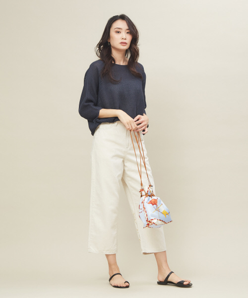 qualite（カリテ）の「【再入荷】e×qualiteストレートワイドデニム2019（デニムパンツ・レディース・インディゴブルー/アイボリー・40/38/36/34/32）」の13枚目の写真