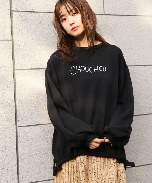 Heather(ヘザー)の「ドロストロゴウラケプルオーバー 829550(スウェット・レディース・ホワイト/パープル/ブラック・FREE)」の1枚目の写真