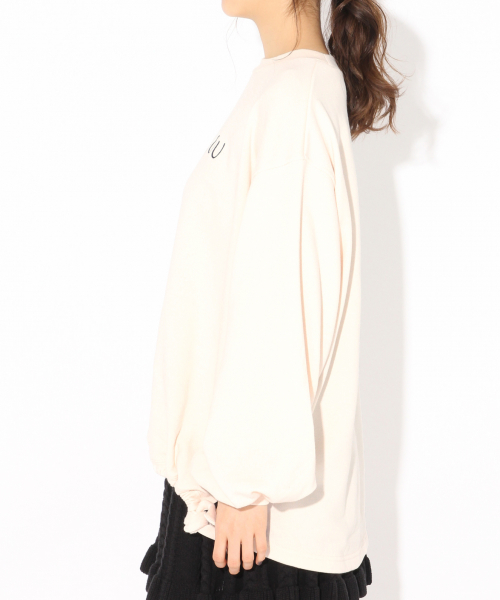 Heather(ヘザー)の「ドロストロゴウラケプルオーバー 829550(スウェット・レディース・ホワイト/パープル/ブラック・FREE)」の13枚目の写真