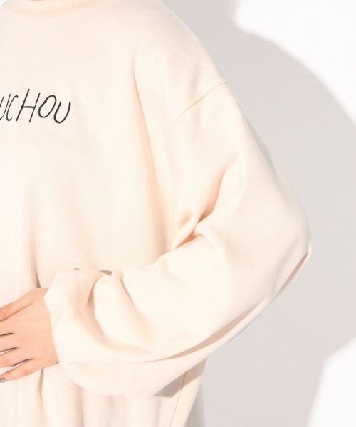 Heather(ヘザー)の「ドロストロゴウラケプルオーバー 829550(スウェット・レディース・ホワイト/パープル/ブラック・FREE)」の6枚目の写真