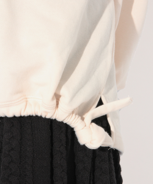 Heather(ヘザー)の「ドロストロゴウラケプルオーバー 829550(スウェット・レディース・ホワイト/パープル/ブラック・FREE)」の8枚目の写真