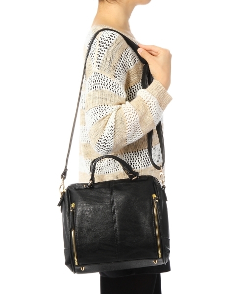 BEAUTY&YOUTH UNITED ARROWS（ビューティーアンドユースユナイテッドアローズ）の「BYSF フェイクジップ 2WAYボストンバッグ2 ◆（ボストンバッグ・レディース・ブラック/レッド/ベージュ/ワインレッド・フリー）」の12枚目の写真