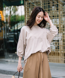 Munich | 度詰天竺カットソーパフスリーブビッグプルオーバー(Tシャツ/カットソー)