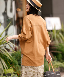 Munich | 度詰天竺カットソーパフスリーブビッグプルオーバー(Tシャツ/カットソー)