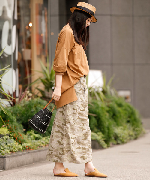 Munich（ミューニック）の「度詰天竺カットソーパフスリーブビッグプルオーバー（Tシャツ/カットソー・レディース・ホワイト/ベージュ/ブラウン/ダークグレー・FREE）」の17枚目の写真