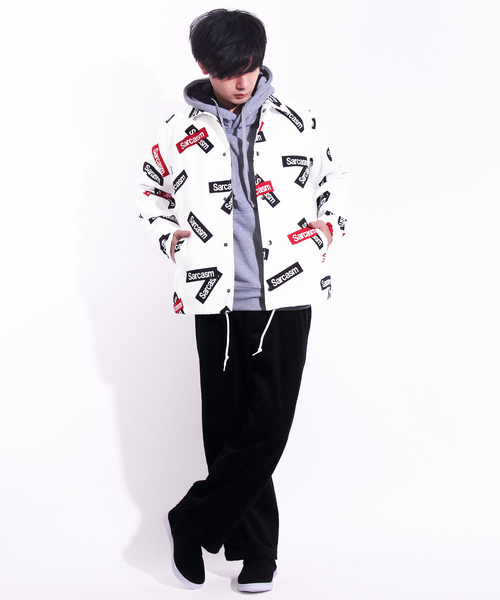 ８(eight)（エイト）の「ボックスロゴ コーチジャケット（ナイロンジャケット・メンズ・ホワイト/ブラック・MEDIUM/LARGE/X-LARGE）」の20枚目の写真