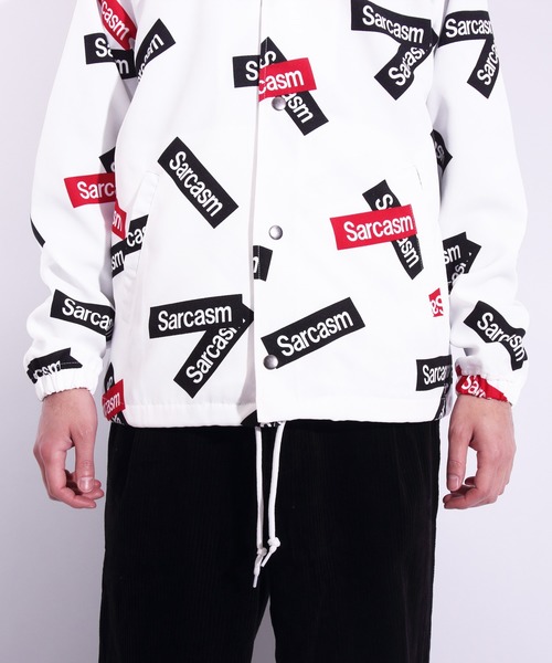 ８(eight)（エイト）の「ボックスロゴ コーチジャケット（ナイロンジャケット・メンズ・ホワイト/ブラック・MEDIUM/LARGE/X-LARGE）」の4枚目の写真