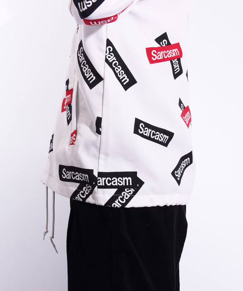 ８(eight)（エイト）の「ボックスロゴ コーチジャケット（ナイロンジャケット・メンズ・ホワイト/ブラック・MEDIUM/LARGE/X-LARGE）」の7枚目の写真