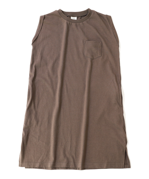 devirock（デビロック）の「ボックスタンクワンピース（ワンピース・キッズ・ブラック/ホワイト/モカ/スモークピンク/ラベンダー/ベージュ・110cm/150cm/140cm/120cm/160cm/100cm/130cm）」の9枚目の写真