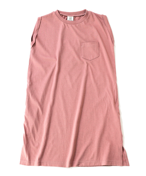 devirock（デビロック）の「ボックスタンクワンピース（ワンピース・キッズ・ブラック/ホワイト/モカ/スモークピンク/ラベンダー/ベージュ・110cm/150cm/140cm/120cm/160cm/100cm/130cm）」の13枚目の写真