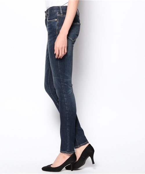 PLST（プラステ）の「テンセル混スーパースキニーデニムパンツ（デニムパンツ・レディース・ダークインディゴブルー・24inch/23inch/26inch/25inch）」の4枚目の写真